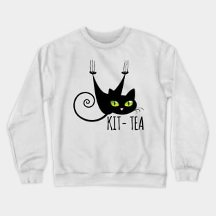 Kit tea tee design birthday gift graphic Crewneck Sweatshirt